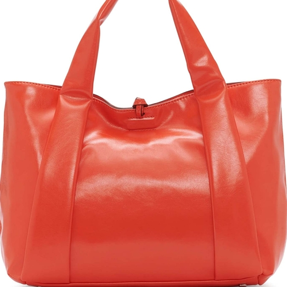 Calvien Klein Tote Beautiful Orange Fall Tote CK Tote Shoulder Hobo - Picture 2 of 16